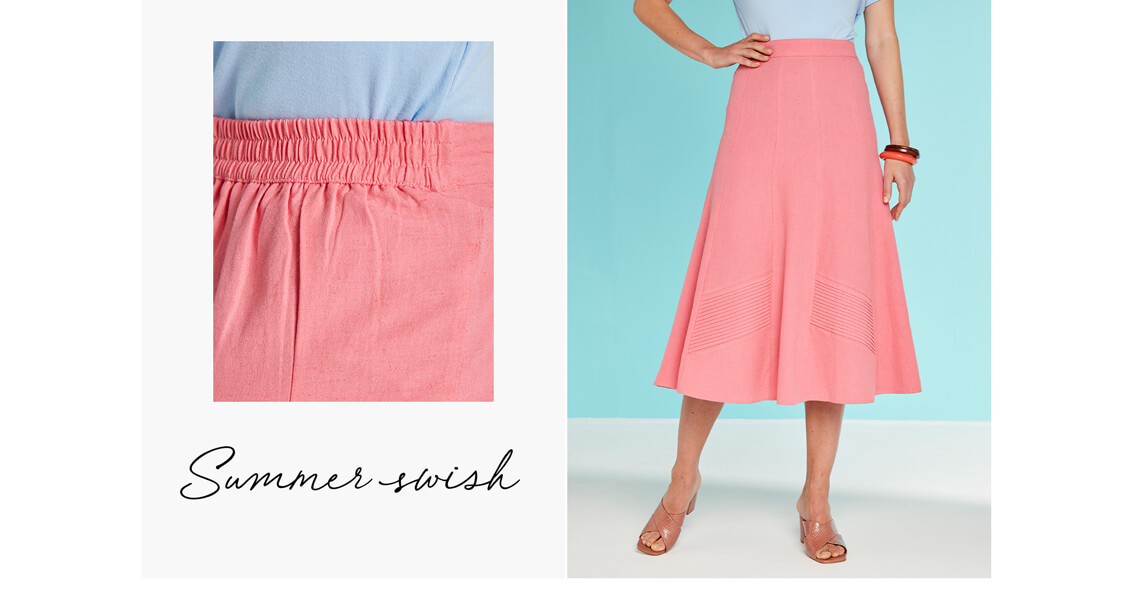Summer swish in the season of the skirt